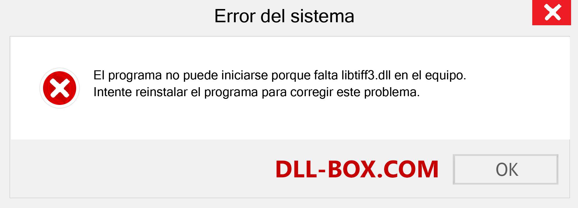 ¿Falta el archivo libtiff3.dll ?. Descargar para Windows 7, 8, 10 - Corregir libtiff3 dll Missing Error en Windows, fotos, imágenes